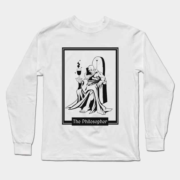 The Philosopher Long Sleeve T-Shirt by Nate G. Draws